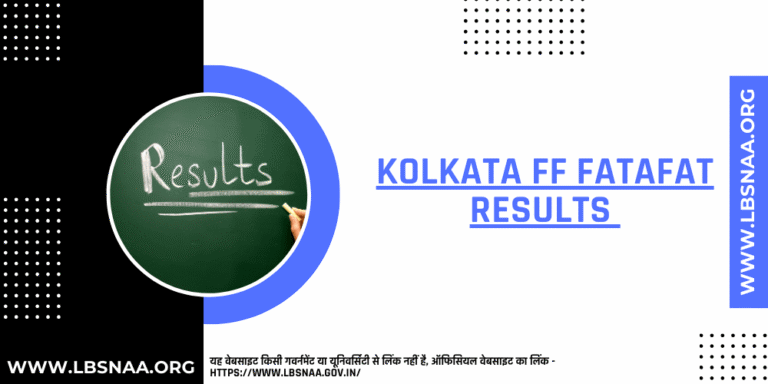 Kolkata FF Fatafat Results