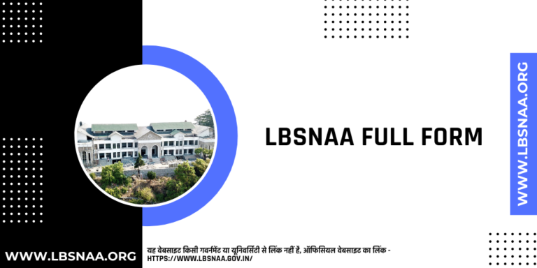 LBSNAA Full Form